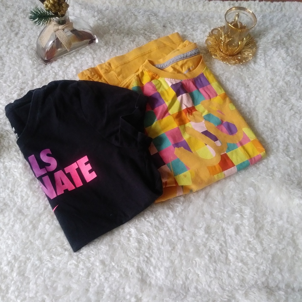 Girl's large bundle Nike tees